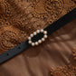 Elegant Round Neck Lace Patchwork Dress