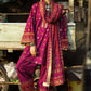 3 Piece Embroidered Lawn Suit with Gold and Lacquer Printed Chiffon Dupatta and Dyed Trouser BM-62027