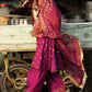 3 Piece Embroidered Lawn Suit with Gold and Lacquer Printed Chiffon Dupatta and Dyed Trouser BM-62027