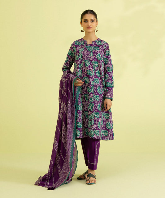 3 PIECE - PRINTED LAWN SUIT