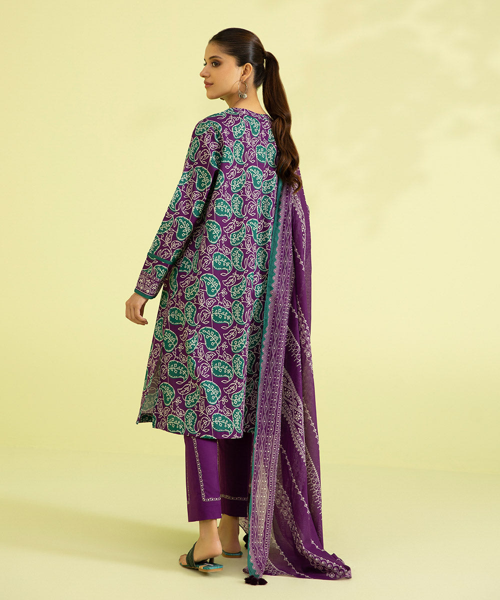 3 PIECE - PRINTED LAWN SUIT