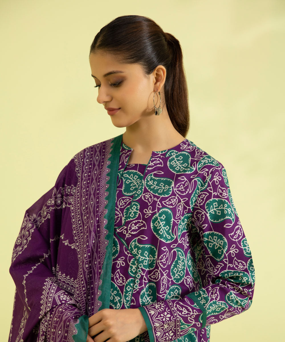 3 PIECE - PRINTED LAWN SUIT