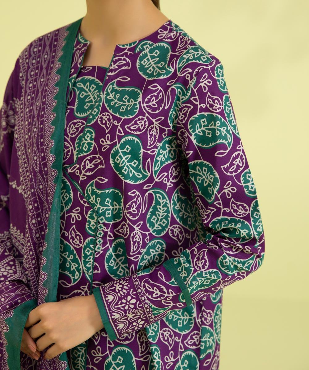 3 PIECE - PRINTED LAWN SUIT