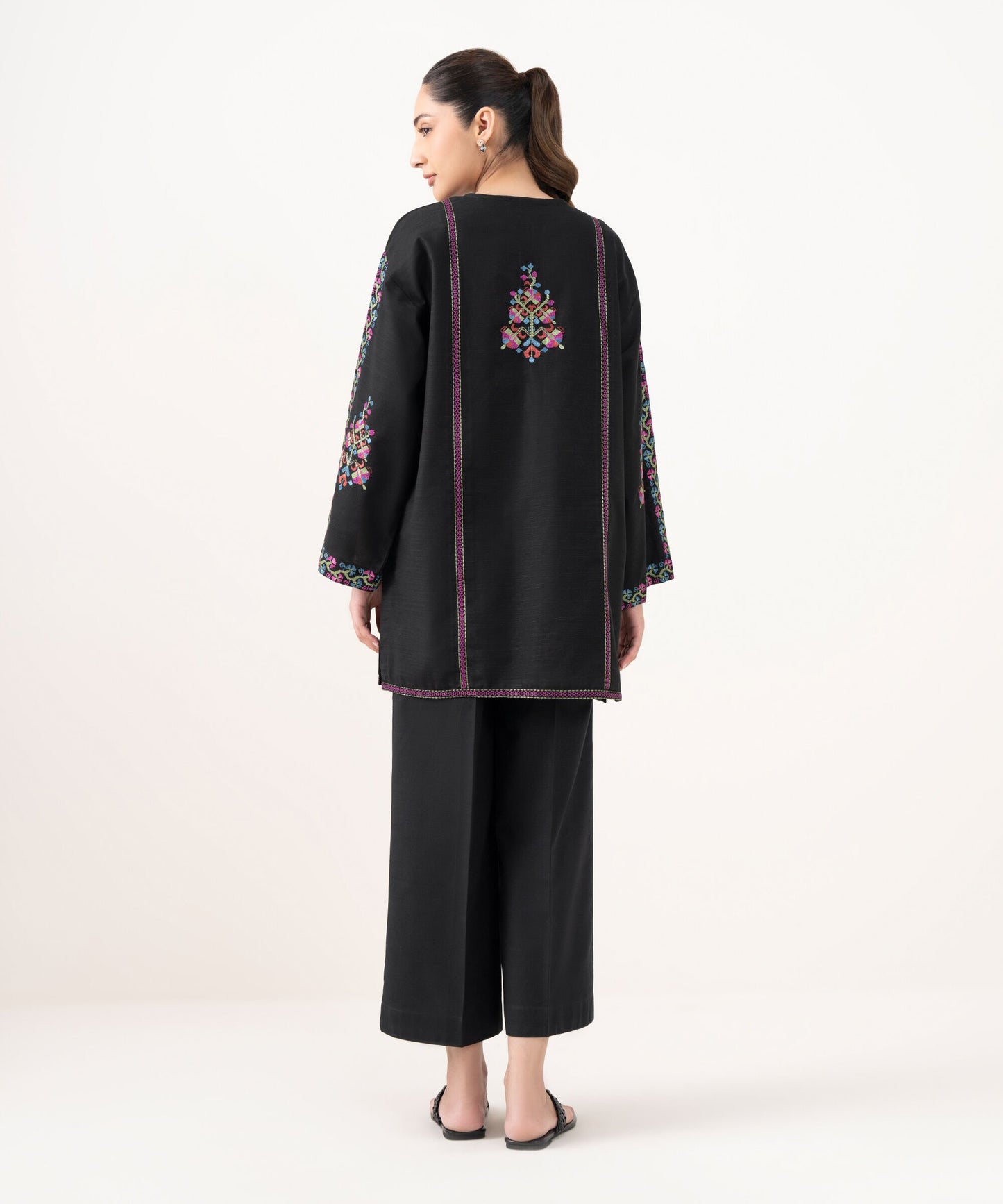 Embroidered Light Khaddar Shirt