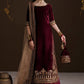 EMBROIDERED VELVET UF-4548