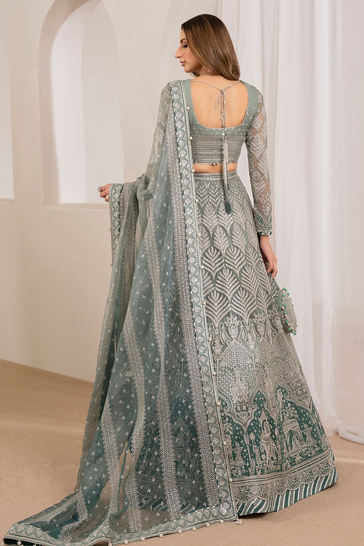 EMBROIDERED CHIFFON UC-3026