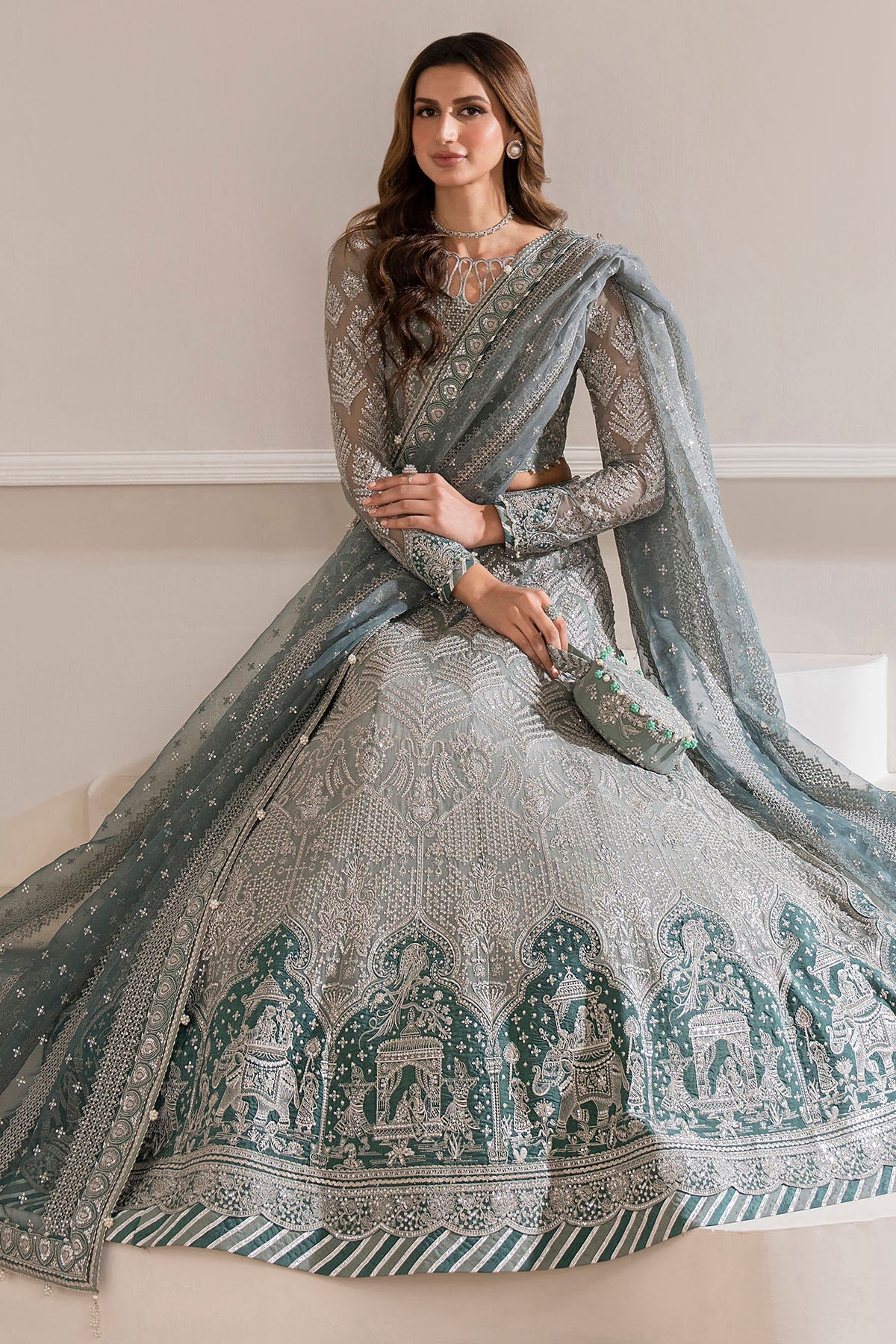 EMBROIDERED CHIFFON UC-3026