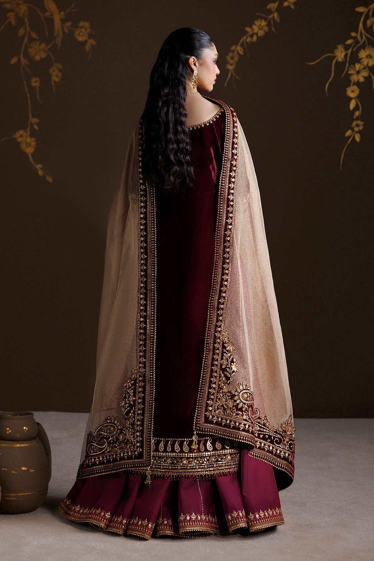 EMBROIDERED VELVET UF-4548