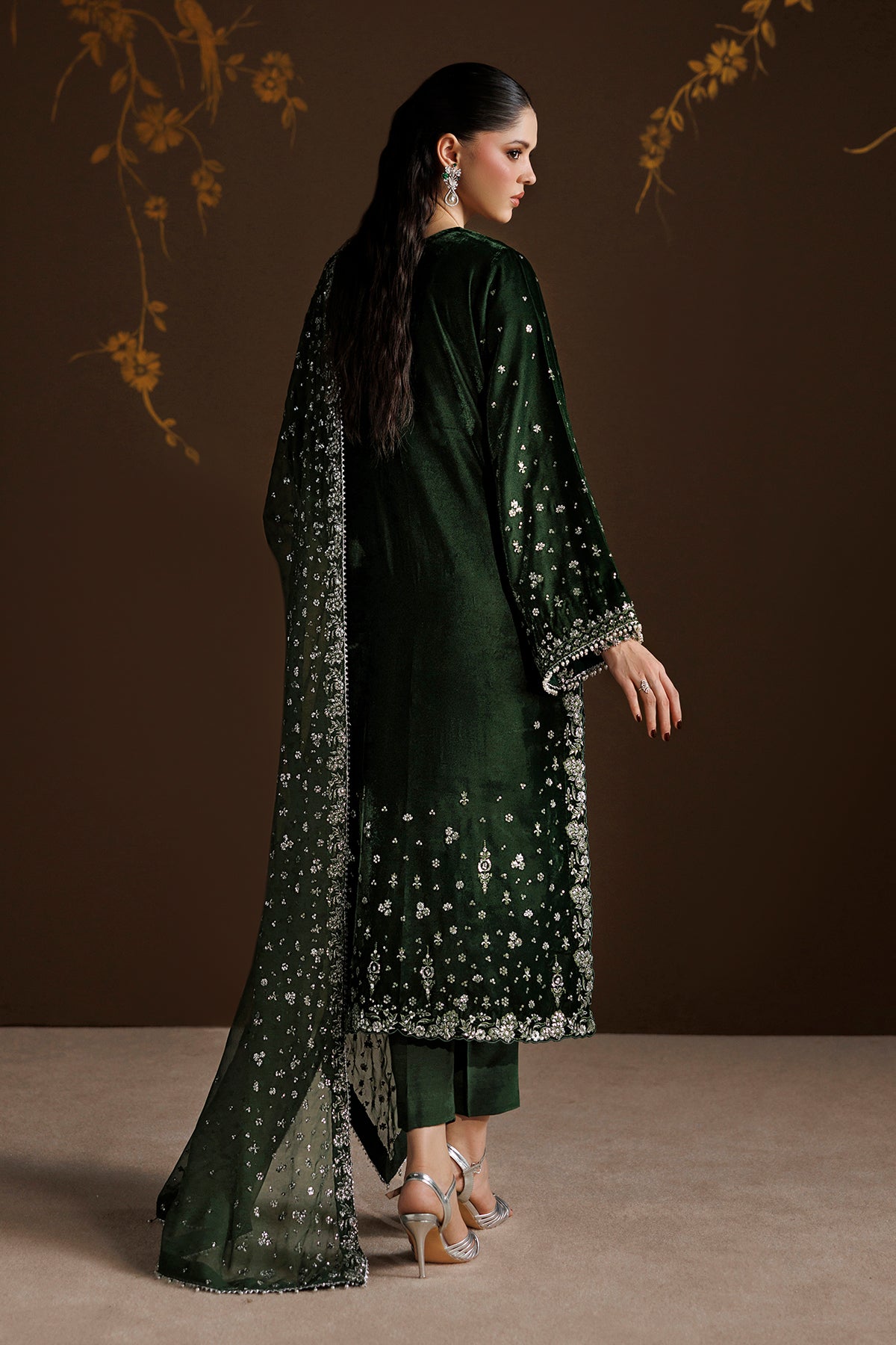 EMBROIDERED VELVET UF-4545