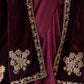 EMBROIDERED VELVET SHAWL VS-60