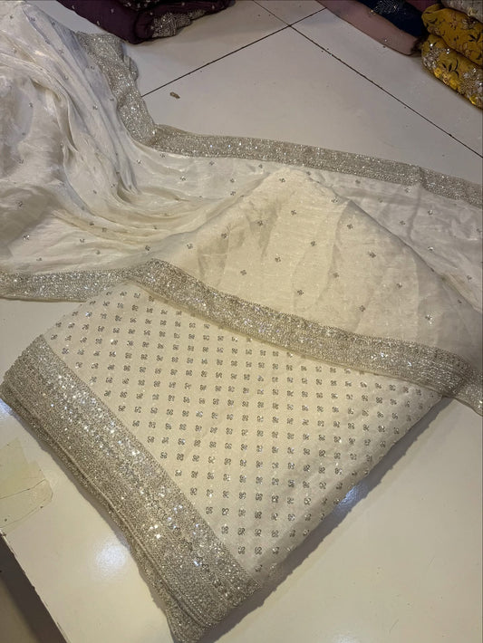 Ivory White - Sheesha Silk