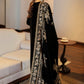 EMBROIDERED VELVET SHAWL VS-24