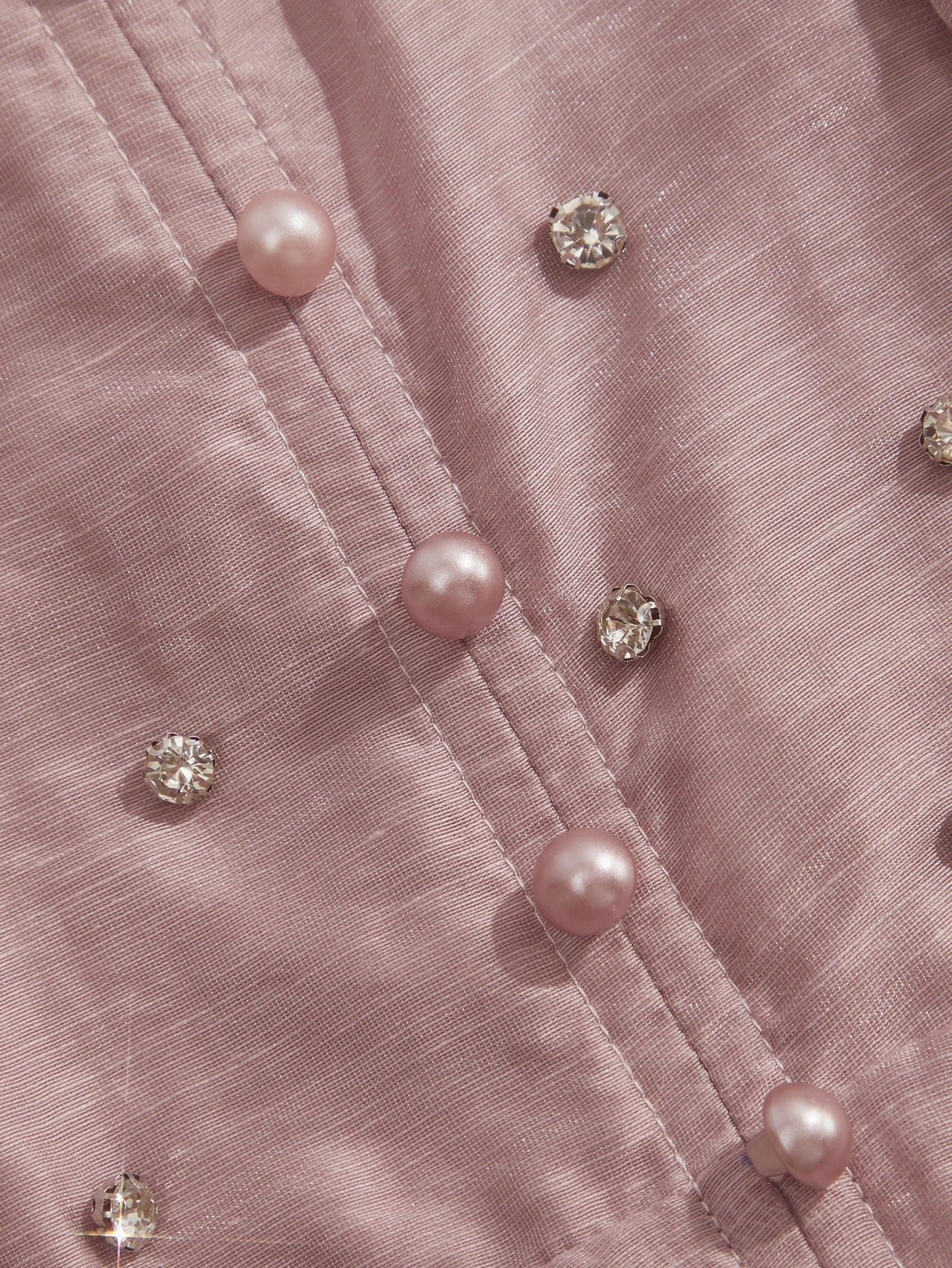 Women's Long Dress With 3D Rhinestone Decor