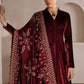 EMBROIDERED VELVET SHAWL VS-69