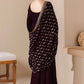 EMBROIDERED VELVET SHAWL VS-42
