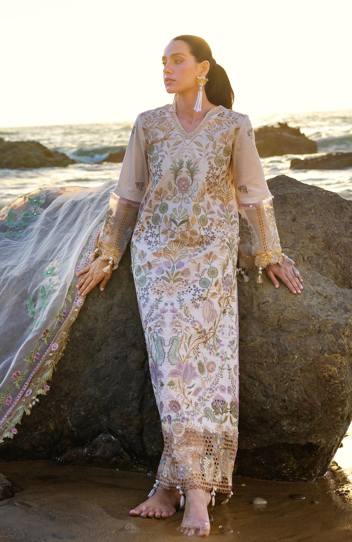 Mahiymaan 3 Piece Unstitched Luxury Lawn-MLL-26-08