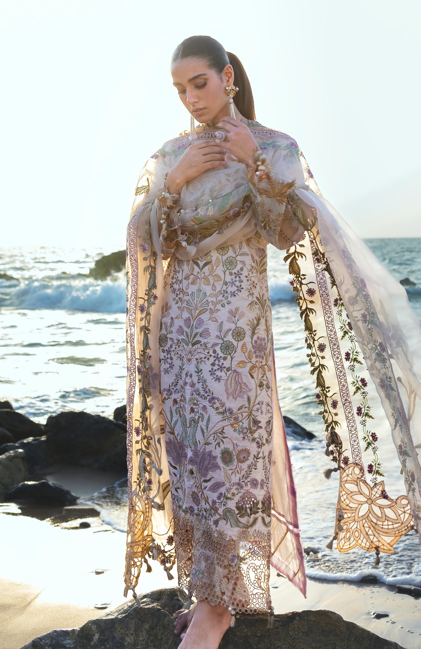 Mahiymaan 3 Piece Unstitched Luxury Lawn-MLL-26-08