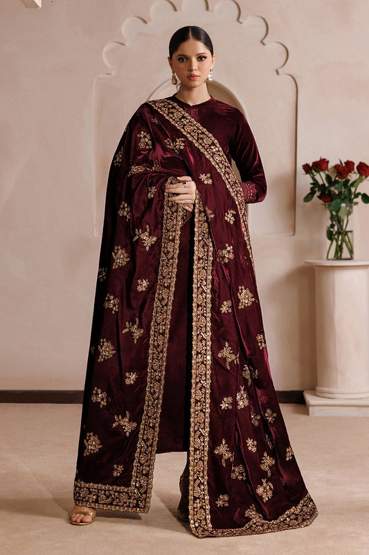 EMBROIDERED VELVET SHAWL VS-70