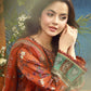 AJUBEP-04 Printed Embroidered Cambric Unstitched 3 Pcs