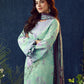 AJUBEP-09 Printed Embroidered Cambric Unstitched 3 Pcs