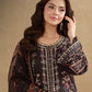 AJUBEP-06 Printed Embroidered Cambric Unstitched 3 Pcs