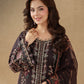 AJUBEP-06 Printed Embroidered Cambric Unstitched 3 Pcs