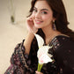 AJUBEP-06 Printed Embroidered Cambric Unstitched 3 Pcs