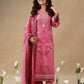 AJUBEP-02 Printed Embroidered Cambric Unstitched 3 Pcs