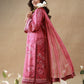 AJUBEP-02 Printed Embroidered Cambric Unstitched 3 Pcs