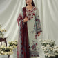 AJUBEP-03 Printed Embroidered Cambric Unstitched 3 Pcs