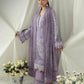 AJUBEP-08 Printed Embroidered Cambric Unstitched 3 Pcs