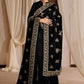 EMBROIDERED VELVET SHAWL VS-71