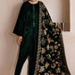 EMBROIDERED VELVET SHAWL VS-65