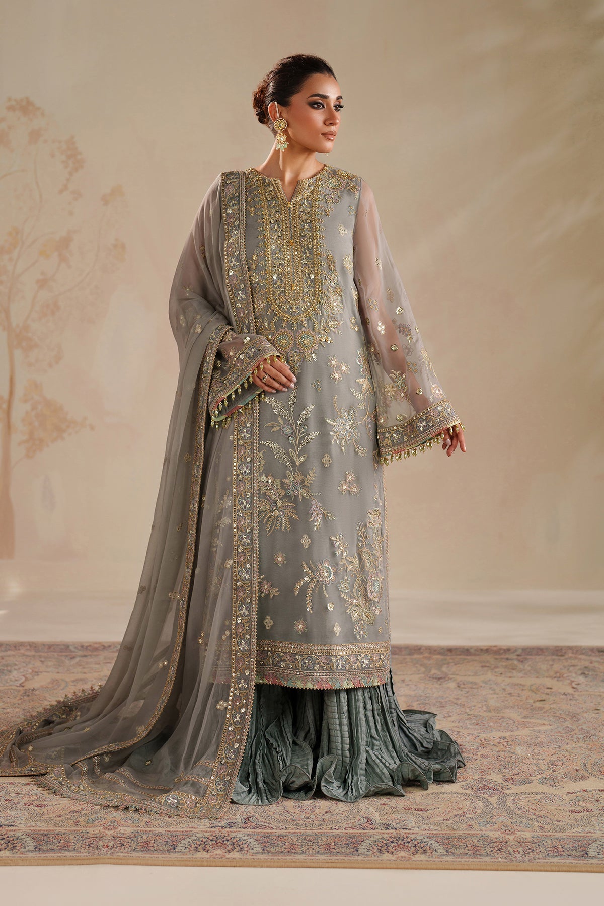 EMBROIDERED CHIFFON SF-4364