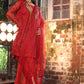 3-PC Embroidered Organza Shirt with Embroidered Net Dupatta and Trouser CMA-4-051 MEHROON