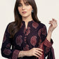 Organic Dyed Hand Block Printed Ajrak Anbi Unstitched Two-Piece (Lawn) – Luxury Ajrak Design Dress