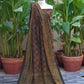 Ajrak Badam Dark Green Base with Maroon Filler Two-Piece – Unstitched Shirt & Dupatta (2.5 m x 44″) – Lawn