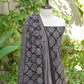 Organic Dye Hand Block Printed Ajrak Black Badam – Unstitched Lawn Two-Piece (Shirt & Dupatta)