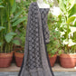 Organic Dye Hand Block Printed Ajrak Black Badam – Unstitched Lawn Two-Piece (Shirt & Dupatta)