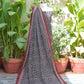 Ajrak Black Chunri Two-Piece – Organic Dye Hand Block Printed (Lawn Shirt & Dupatta)