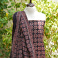 Ajrak Black Design Dress Floranza Two-Piece – Organic Dye Hand Block Printed Lawn Shirt & Dupatta