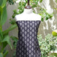 Ajrak Black Floral Butti – Organic Dye Hand Block Printed Lawn Two-Piece (Shirt & Dupatta) | Ajrak Design Dress