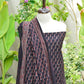 Ajrak Black Kerry – Unstitched Lawn Two-Piece (Shirt & Dupatta)