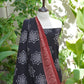 Organic Dye Ajrak Black Starry Lawn Suit – Hand Block Printed Unstitched Two-Piece (Shirt & Dupatta) | Ajrak Design Dress