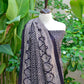 Ajrak Black Taskeen Dress – Hand Block Printed Lawn Unstitched Two-Piece Shirt & Dupatta