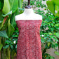 Ajrak Design Dress Red Floral Bel – Organic Dye Hand Block Printed Two-Piece (Lawn)