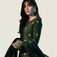 Ajrak Design Dress Anahata Green – Organic Dye Hand Block Printed Two-Piece (Lawn)