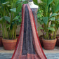 Ajrak Design Dress Anbi Contrast – Red & Black Unstitched Lawn Two-Piece (Shirt & Dupatta)
