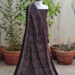 Ajrak Design Dress Black Floral Bel – Lawn Shirt & Dopatta Set