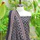 Ajrak Black Floral – Unstitched Lawn Two-Piece (Shirt & Dupatta)